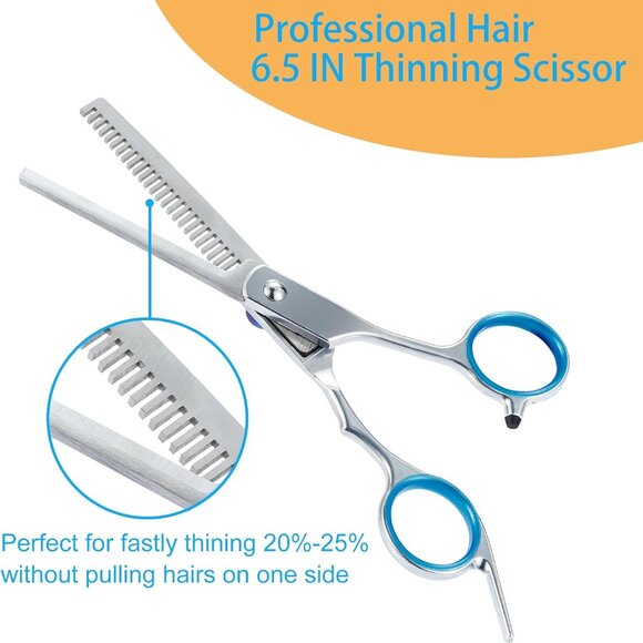 NEW! 15 pcs Hair Cutting Scissors Professional, Thinning Shears Stainless Steel - Picture 5 of 6